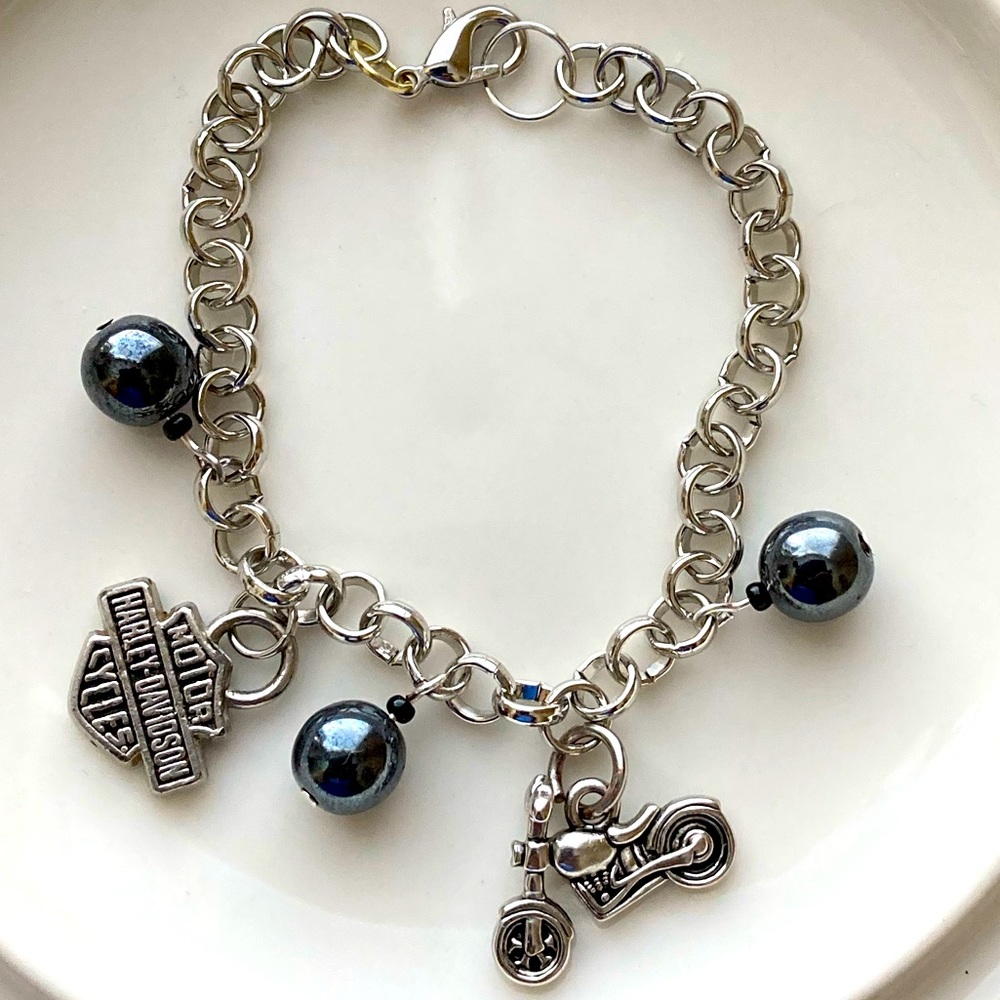Motorcycle/Biker Charm Bracelet